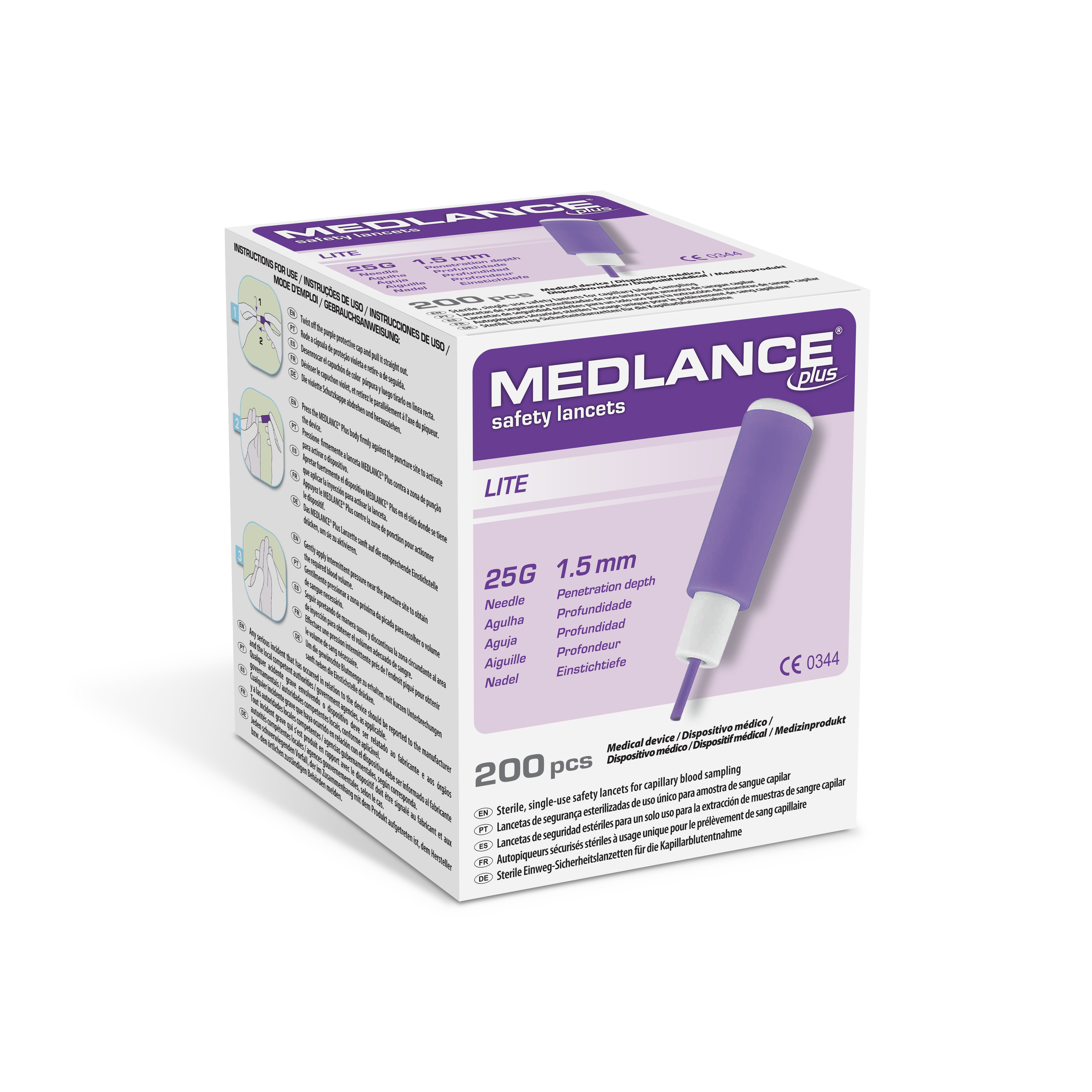 MEDLANCE plus Lite, Packung à 200 Stück
