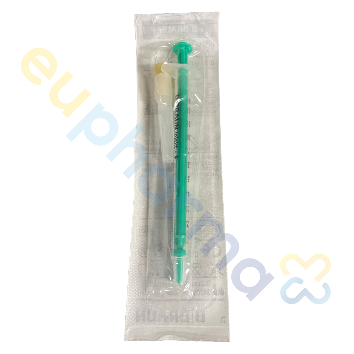 Injekt F Duo Spritzen 1 ml mit beigel. Kanüle 0,50 x 16 mm, Packung à 100x 1ml
