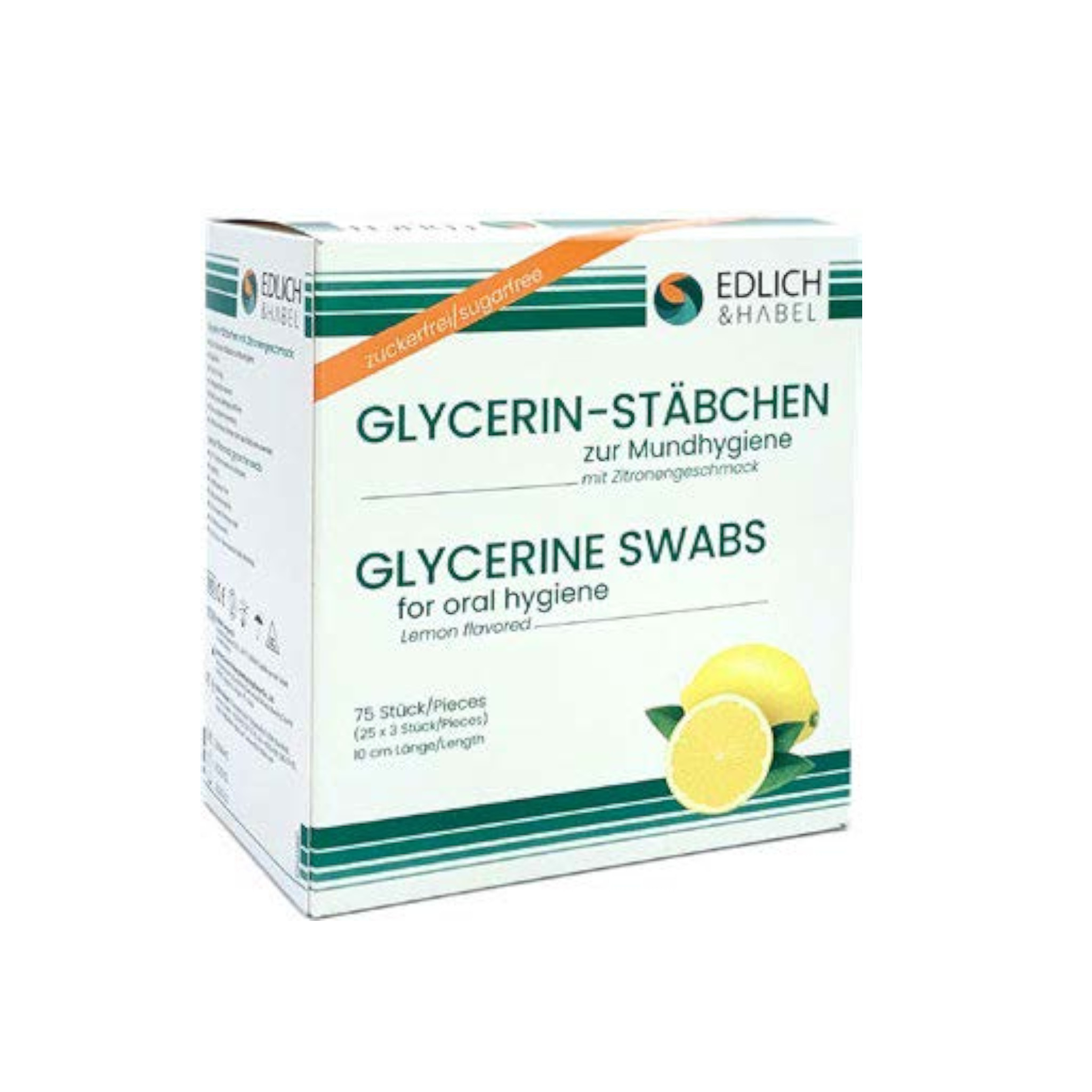 Lemon-Sticks, 100 mm | Glycerin-Stäbchen, Packung à 25 x 3 Stück
