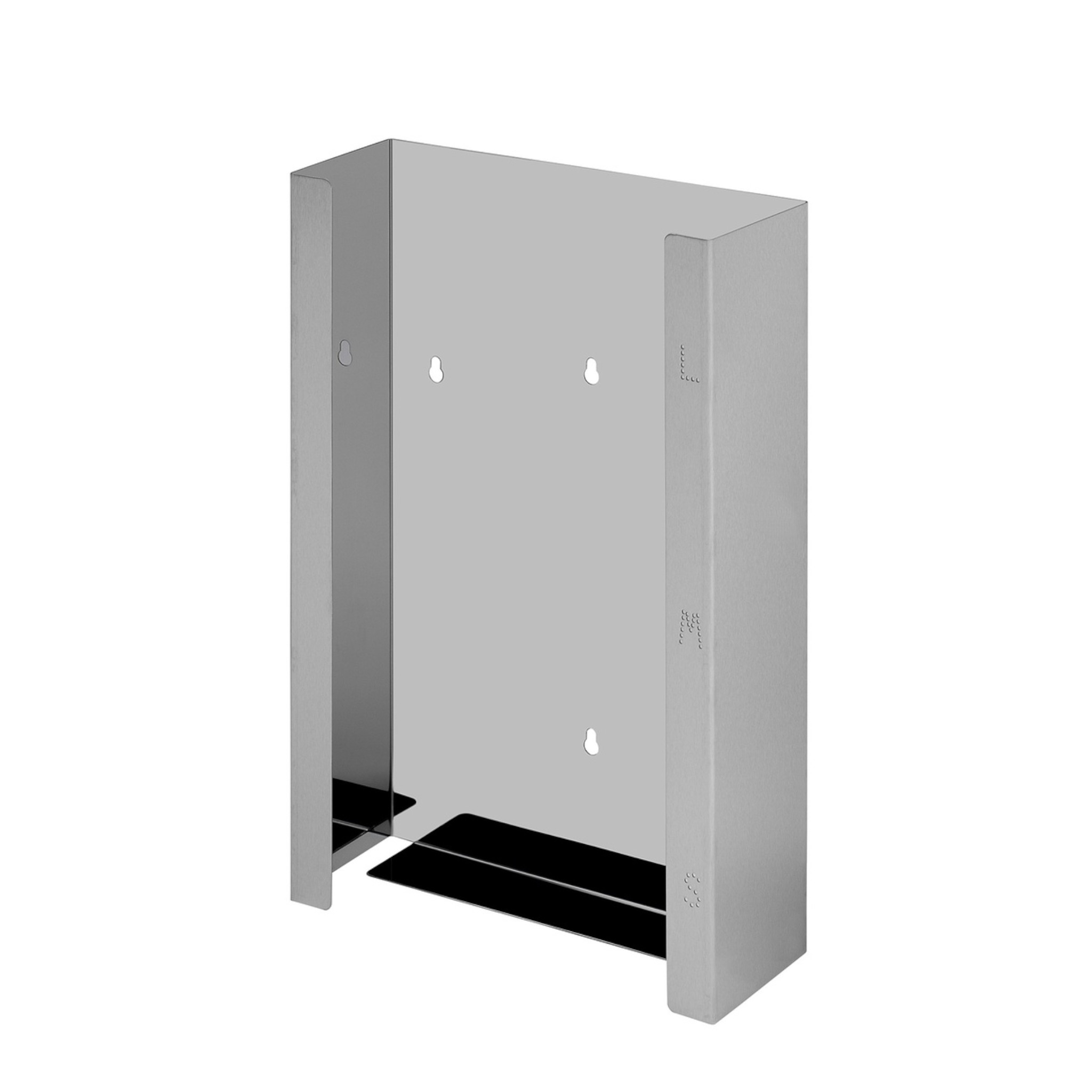 Edelstahl-Halterung für Handschuhboxen Trio, für 3 Boxen 393 x 255 x 95mm, 1 Stück
