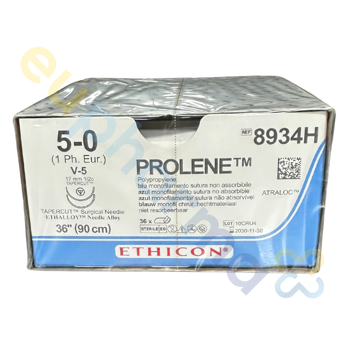 PROLENE BLAU MONOFIL 5-0 (1), V-5+V-5 NADEL, 90CM