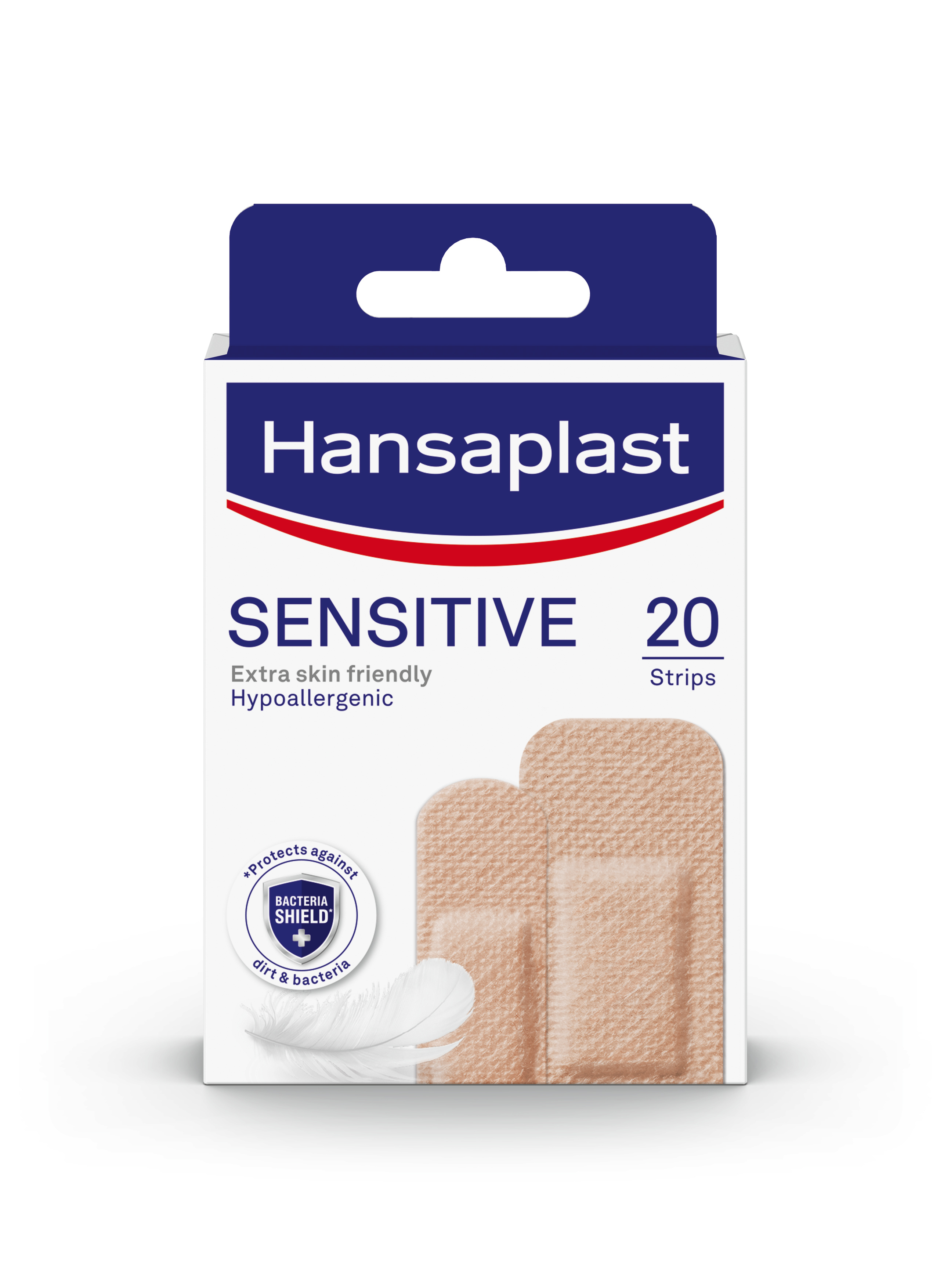 "Hansaplast Sensitive - Hautton Light - 2 Größen Packung à 20 Strips"