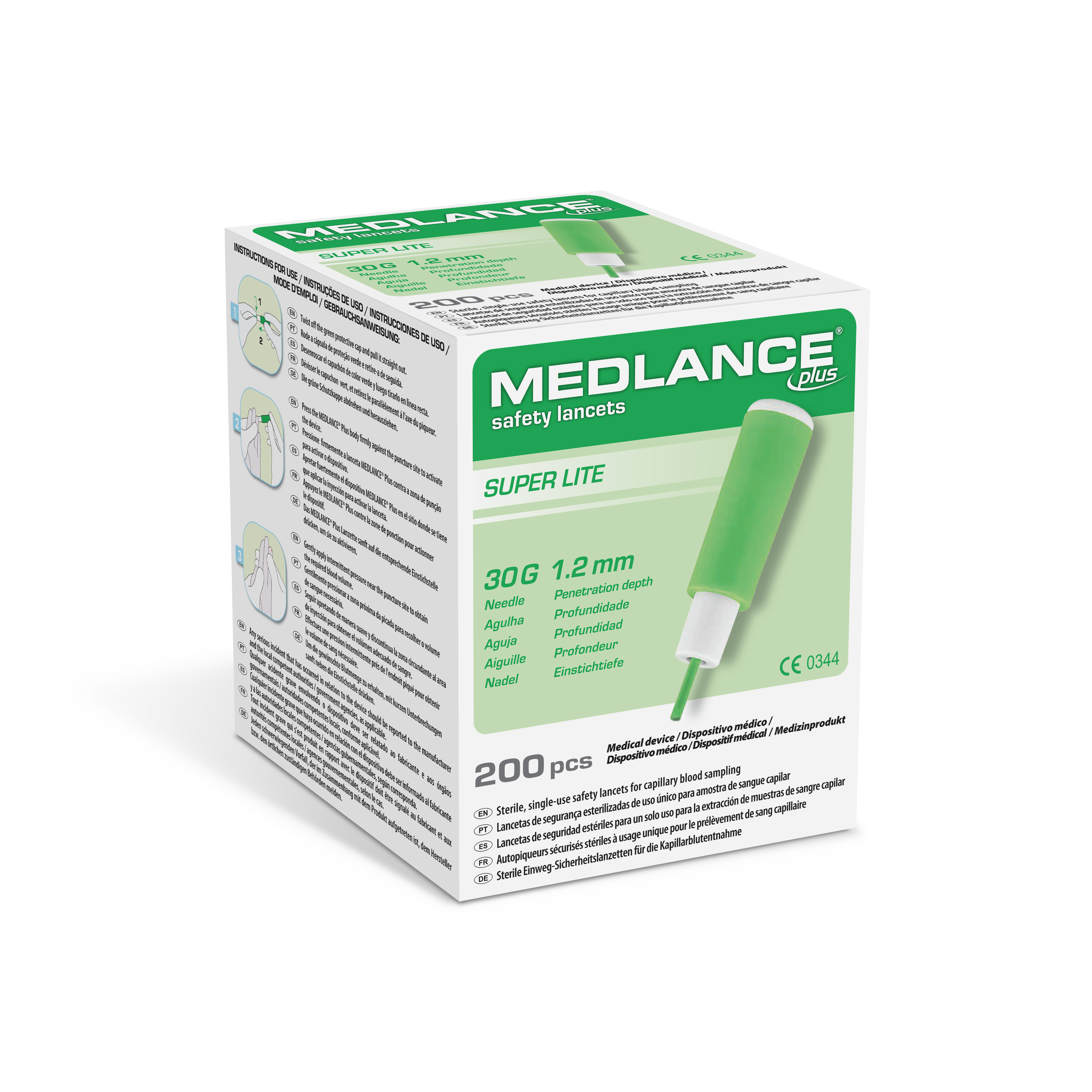 MEDLANCE plus Super Lite, Packung à 200 Stück