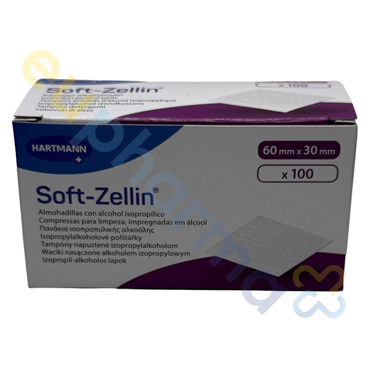Alkoholtupfer Soft-Zellin-C 60 x 30 mm | 100 Stk