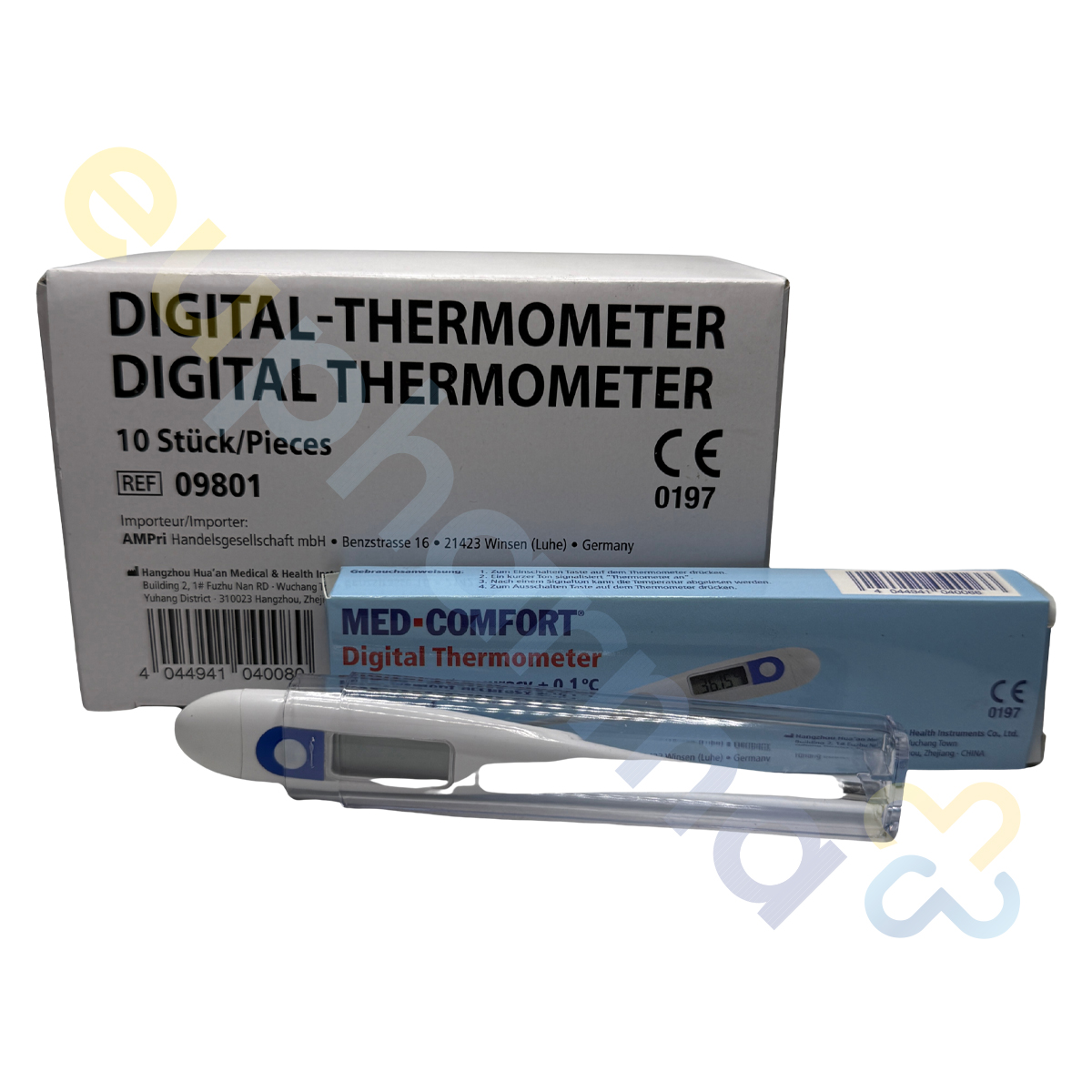 Fieberthermometer Digital 28,0 °C bis 42,9 °C