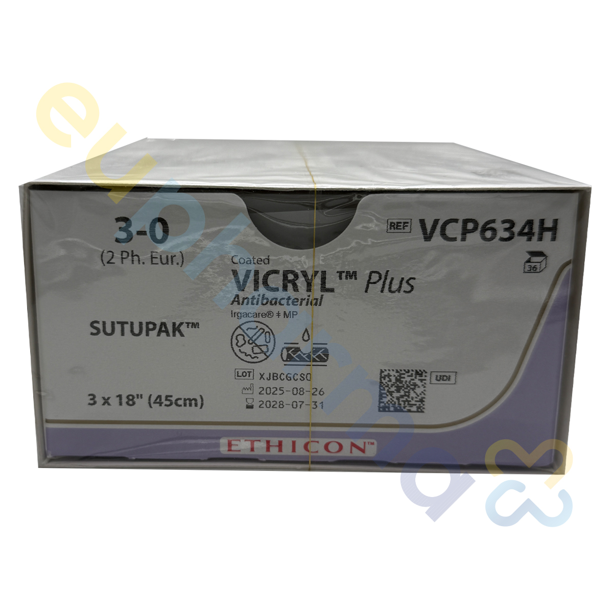Vicryl Plus violett geflochten VCP 634 H