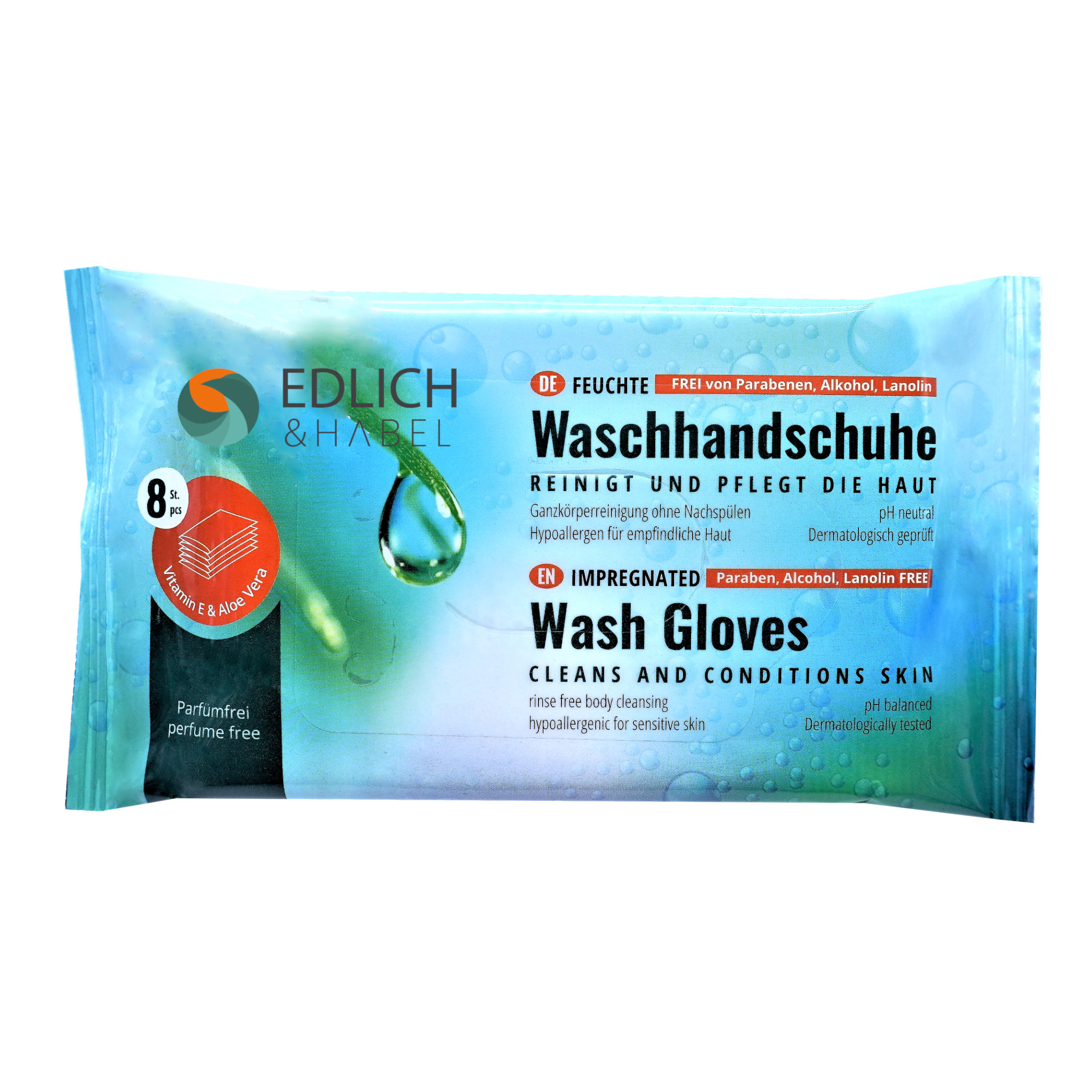 Feuchte Waschhandschuhe, 1 Stück