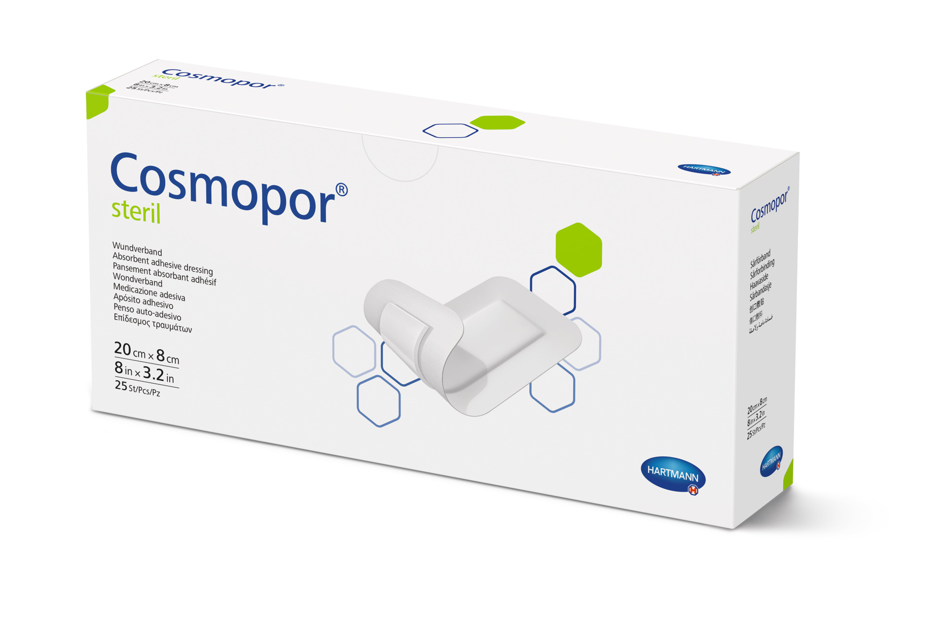 Cosmopor Steril Wundverband 20 x 8 cm (25 Stck.)