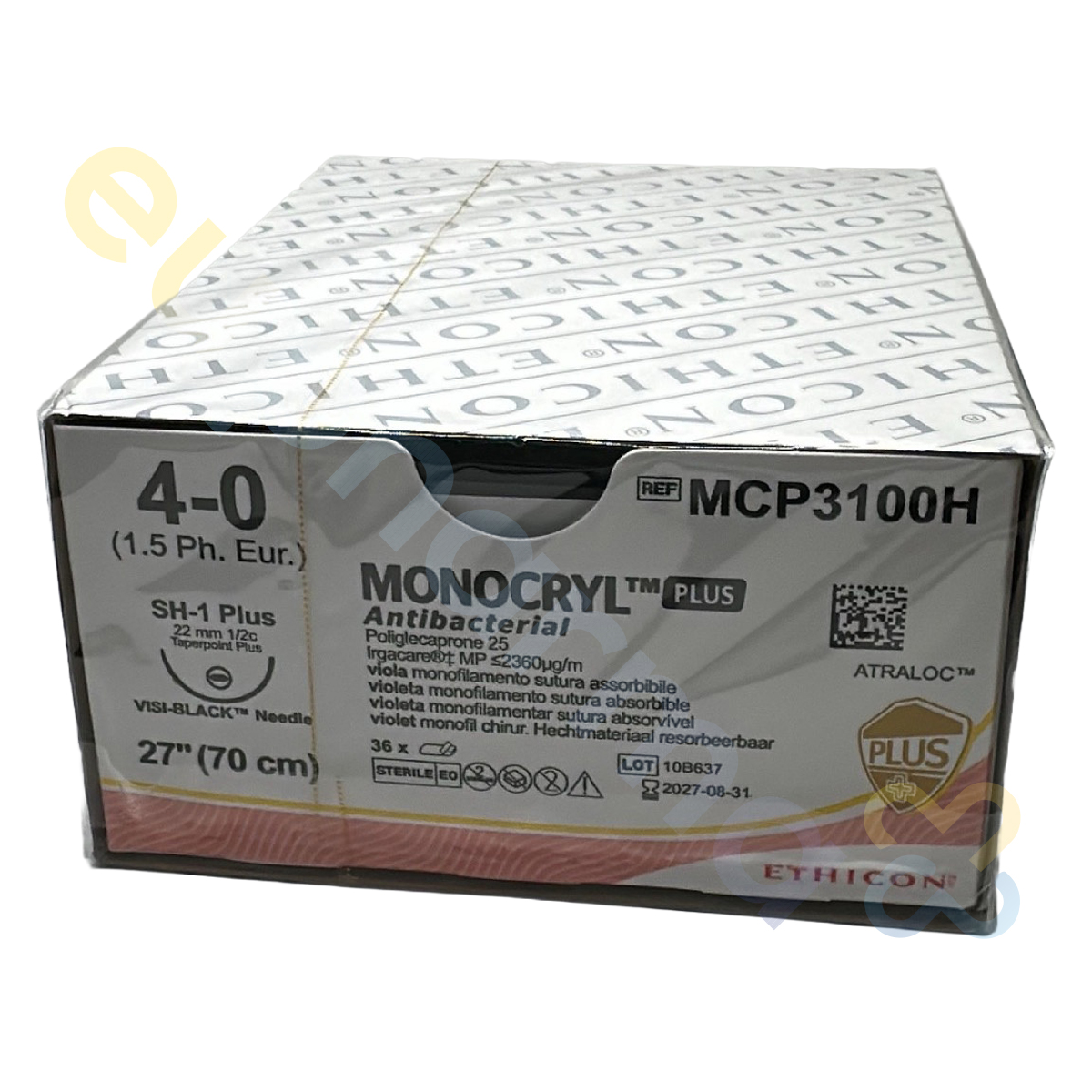 MONOCRYL PLUS VIOL MONOFIL - 4-0; SH1PLUSB; 0,70 Packung a' 36 Stk.