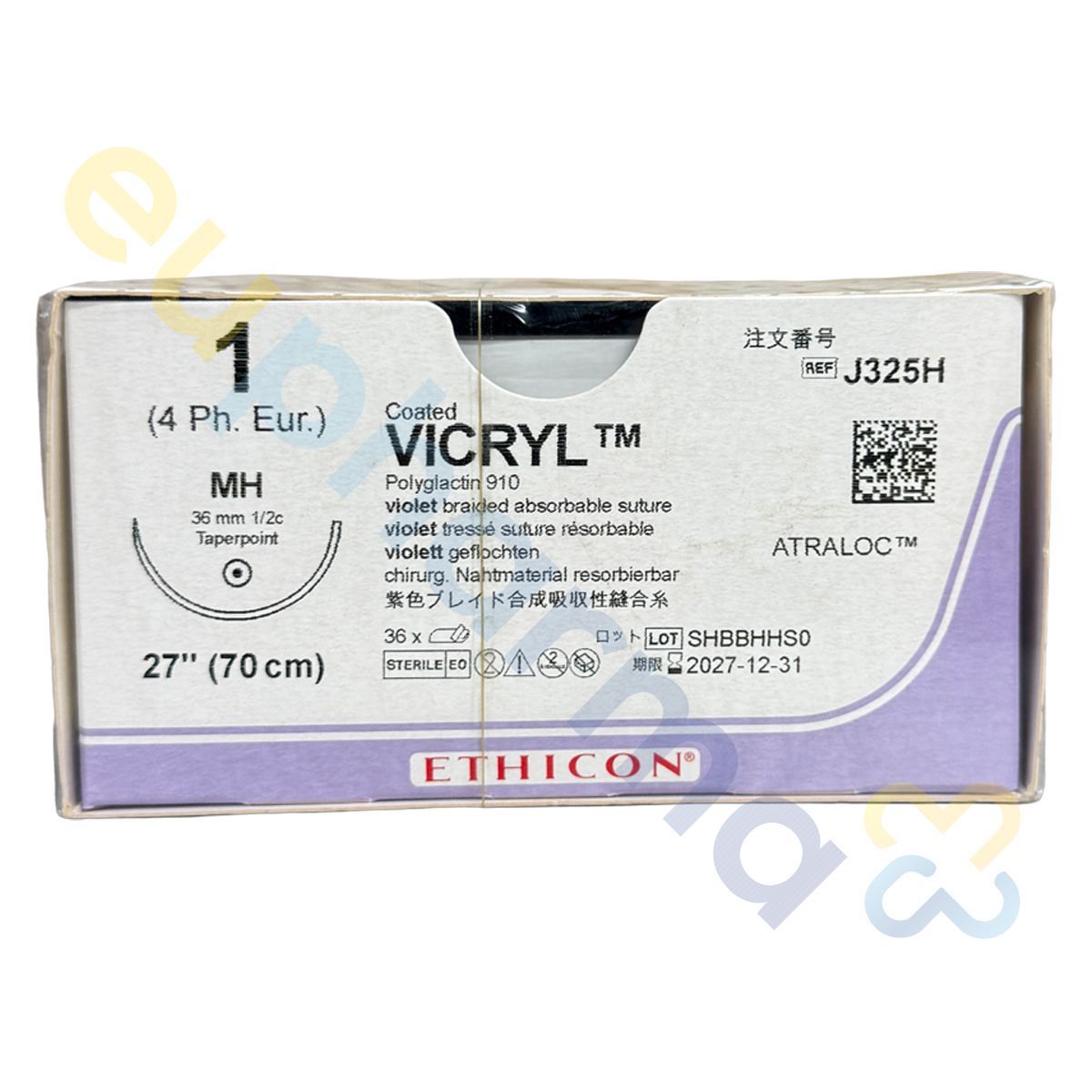 VICRYL J325H VIOL GEFL - 1; MH PLUS 70cm