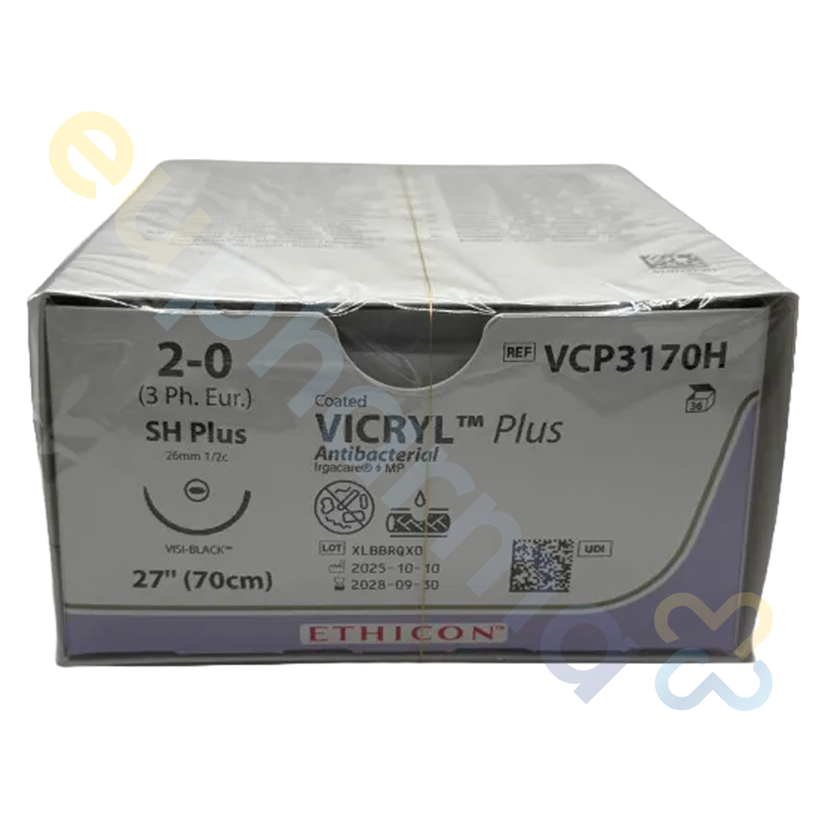 VICRYL PLUS VIOL GEFL - 2-0; SHPLUSVB; 0,70 Packung a' 36 Stk.
