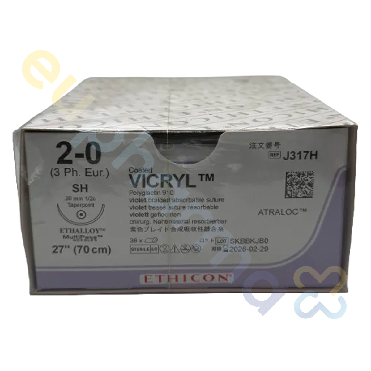 VICRYL Nahtm.violett gefl.2-0 70cm SH plus J 317 H