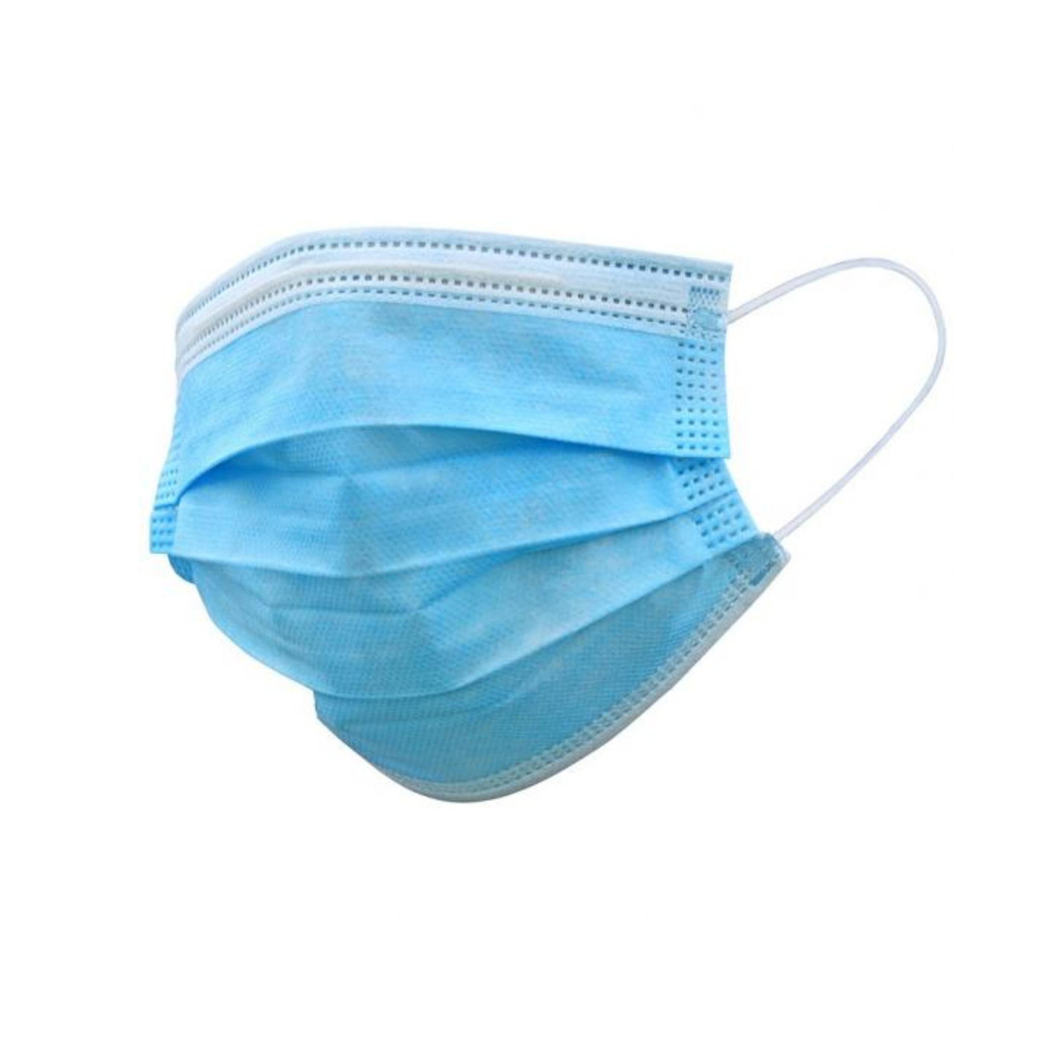 Mundschutz 3-lagig Typ IIR mit Ohrschlaufen, blau, 1 Stück