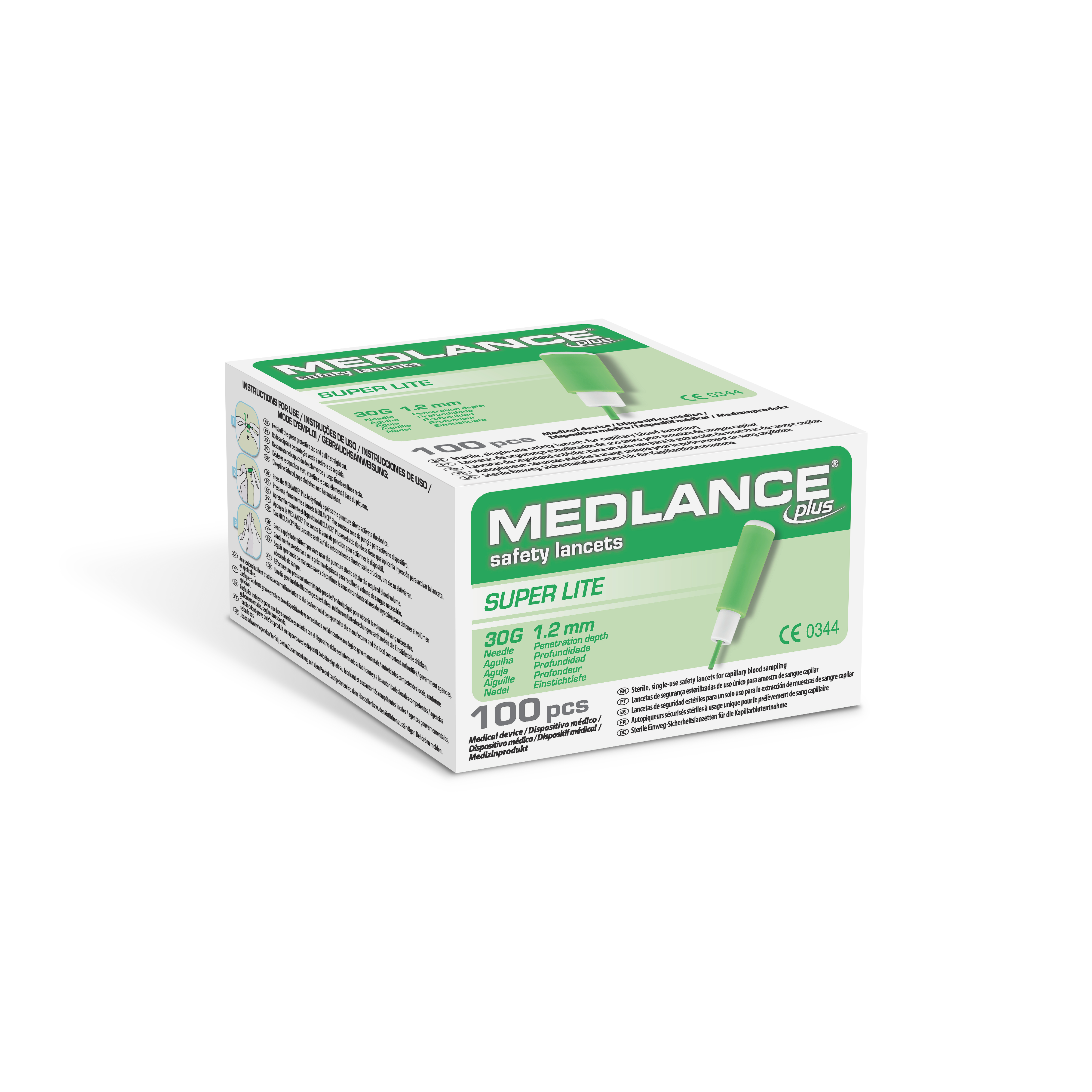 MEDLANCE plus Super Lite, Packung à 100 Stück